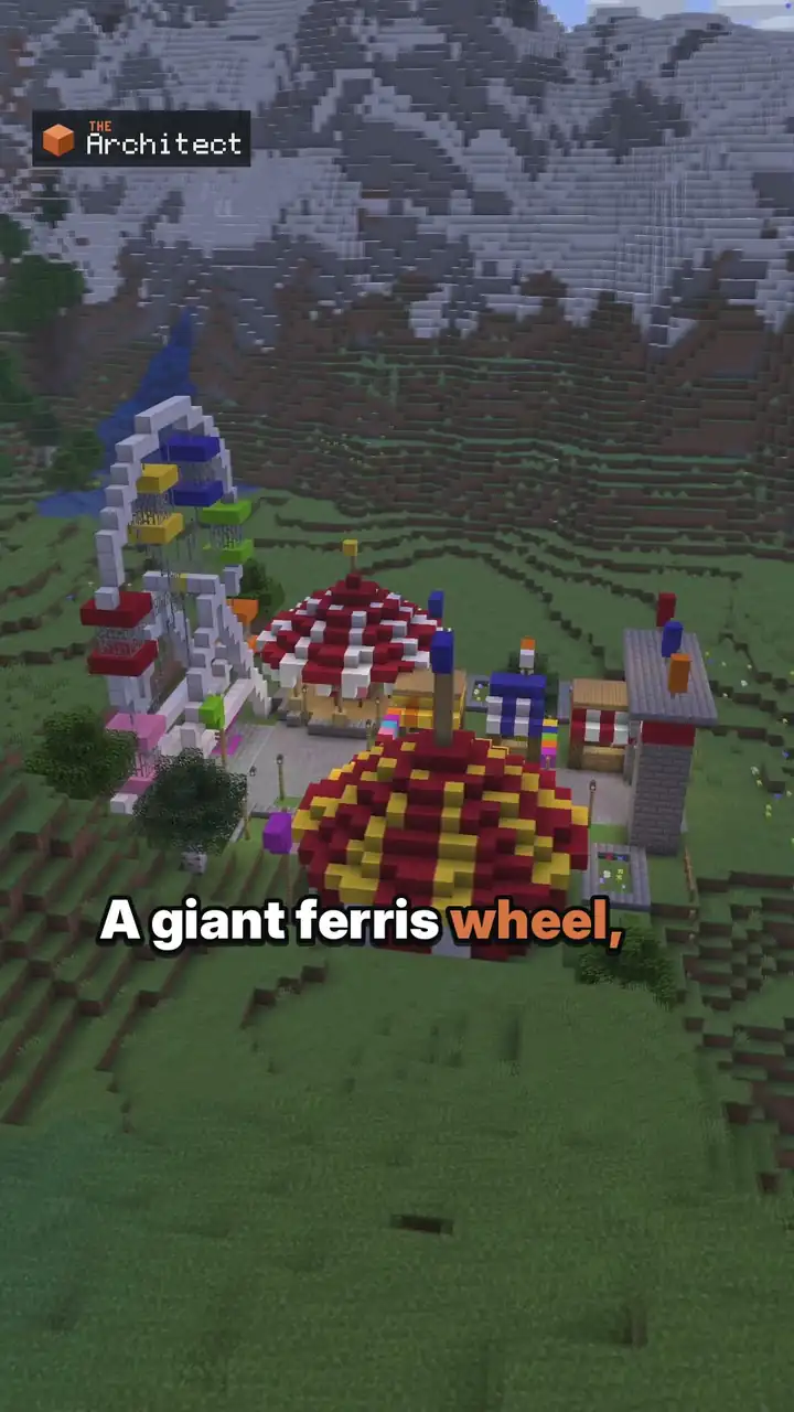 Carnival Fairground, view of the finished build