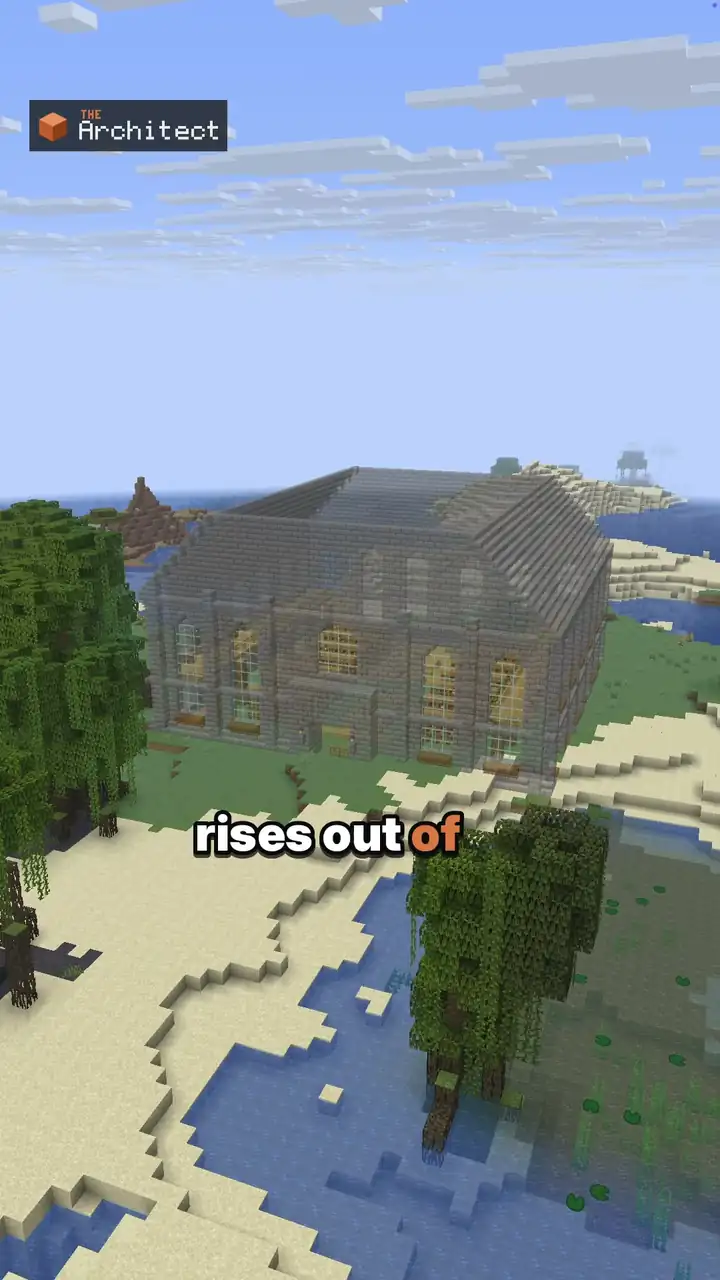 Classical Grand Library, ghost blueprint in the world