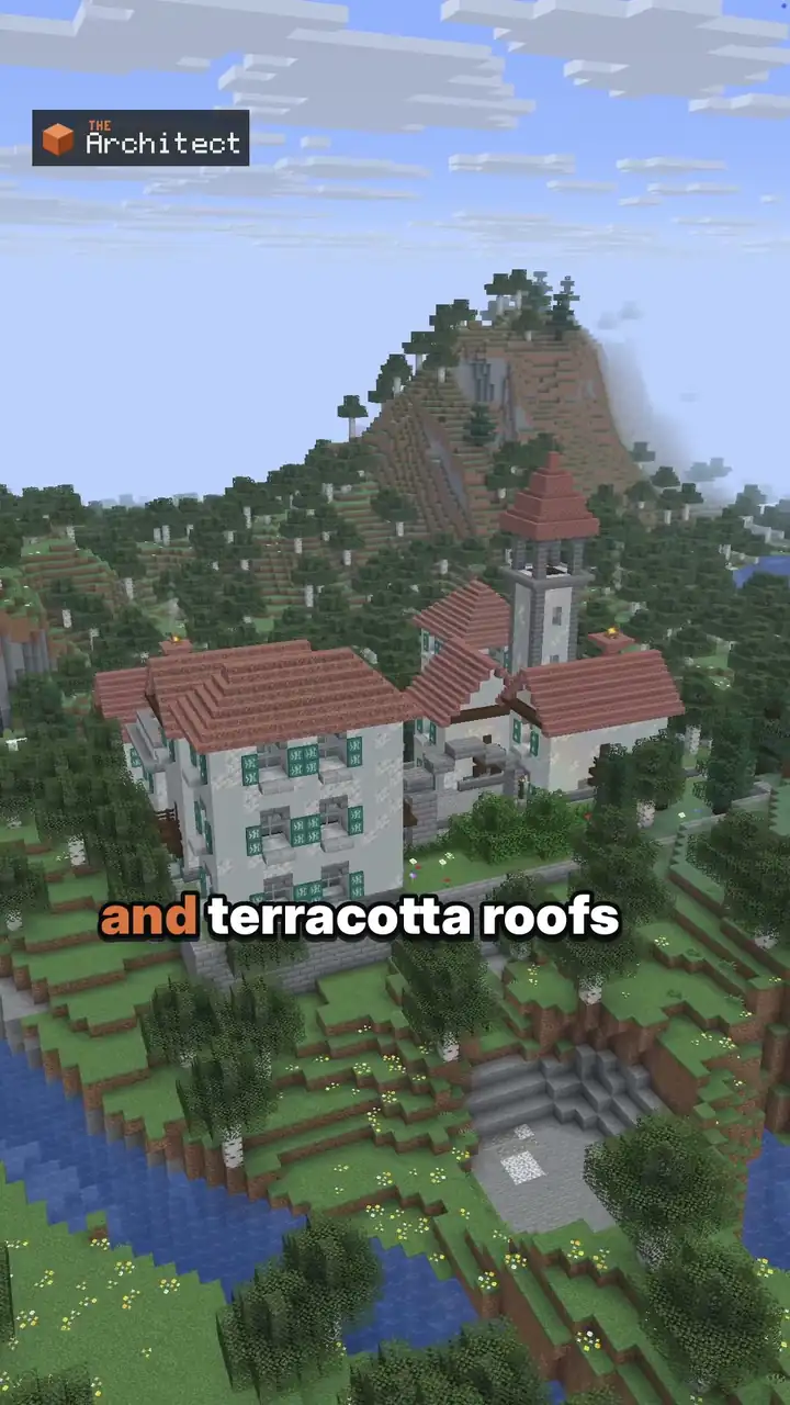 Classical Mediterranean Hill Town, view of the finished build