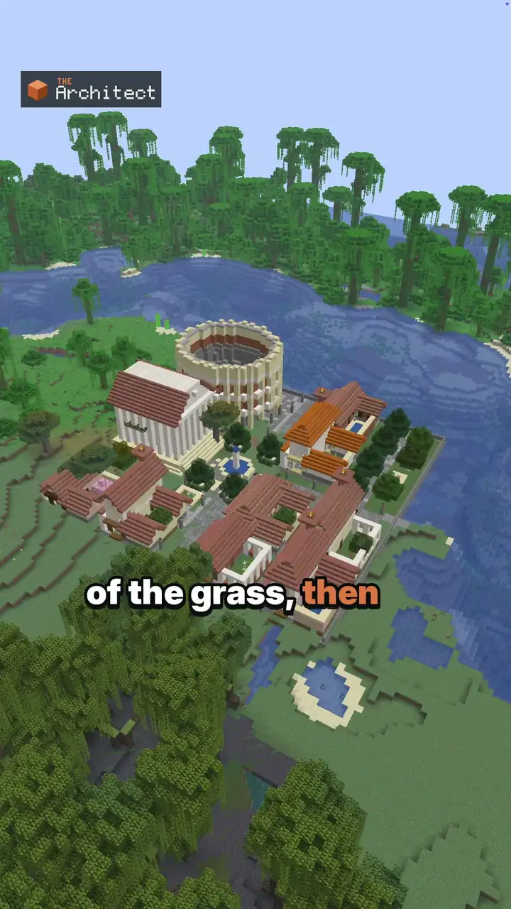 Classical Roman City District, ghost blueprint in the world
