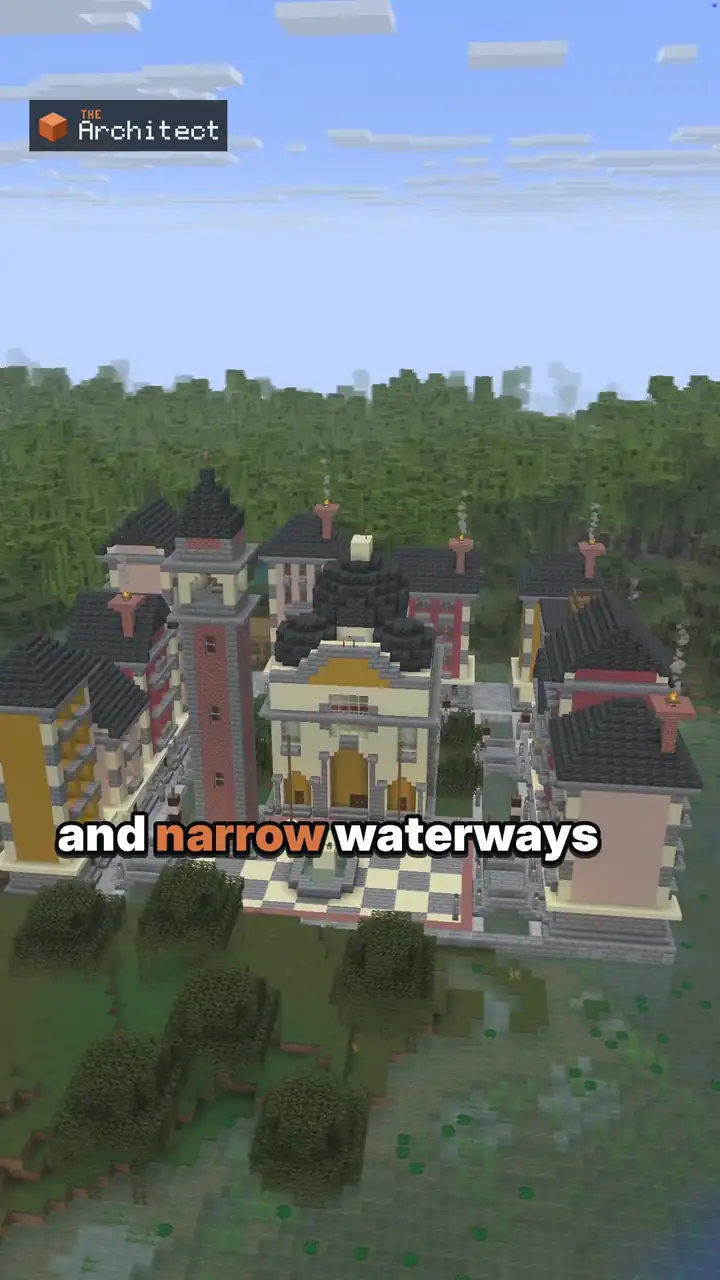 Classical Venetian Canal City, a Minecraft build