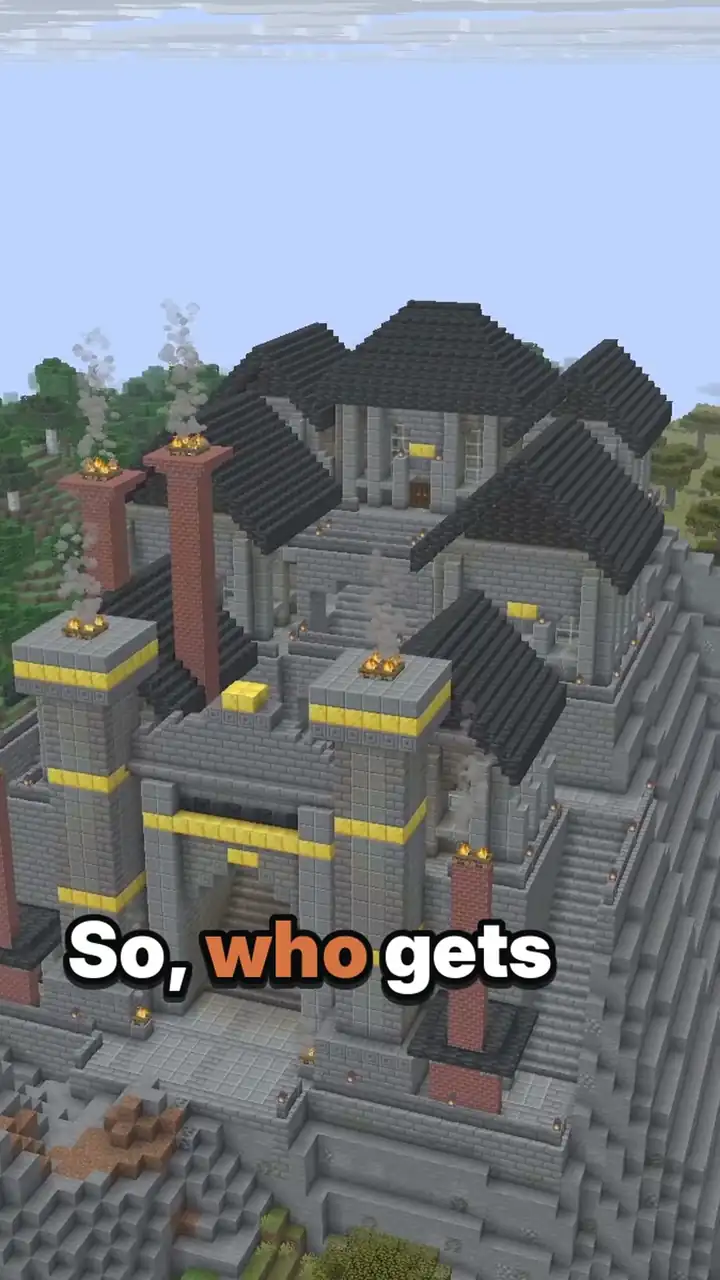 Fantasy Dwarven Mountain City, close-up