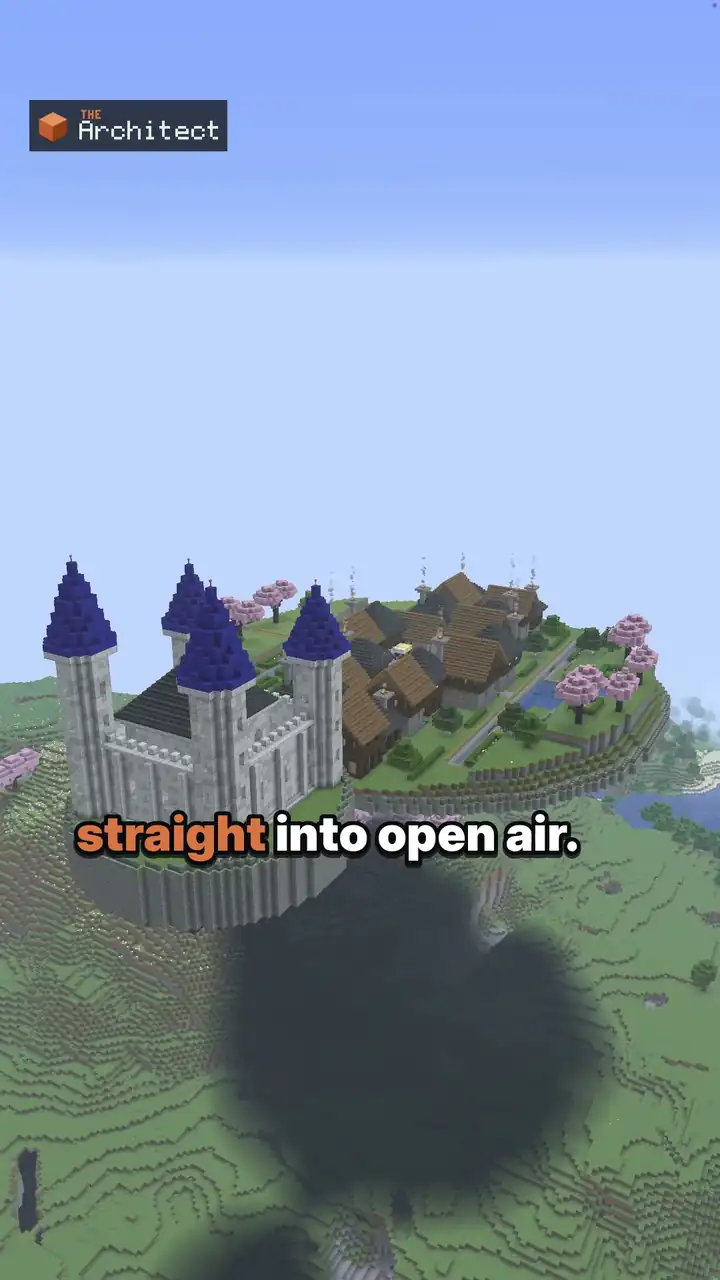 Fantasy Floating Island City, a Minecraft build
