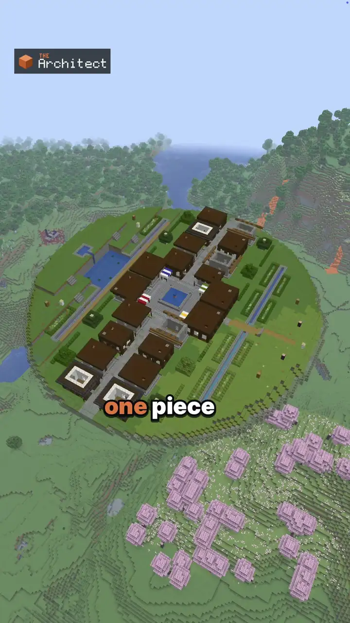 Fantasy Floating Island City, ghost blueprint in the world