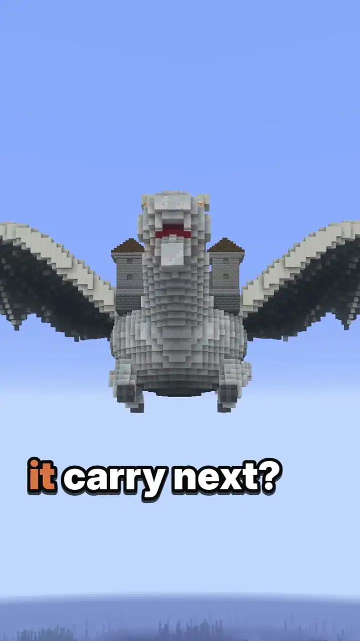 Fantasy Flying Dragon Fortress, close-up