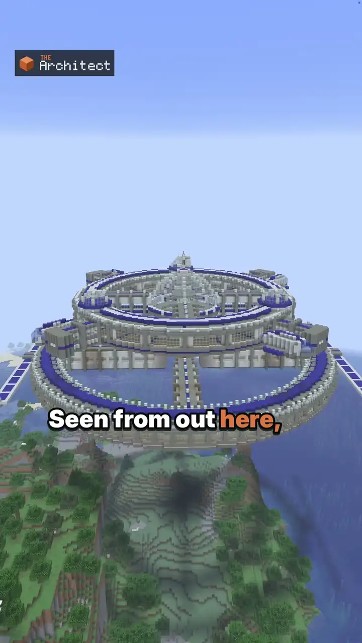 Futuristic Space Station, view of the finished build