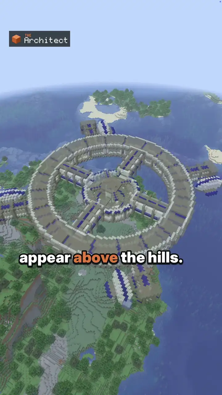 Futuristic Space Station, ghost blueprint in the world