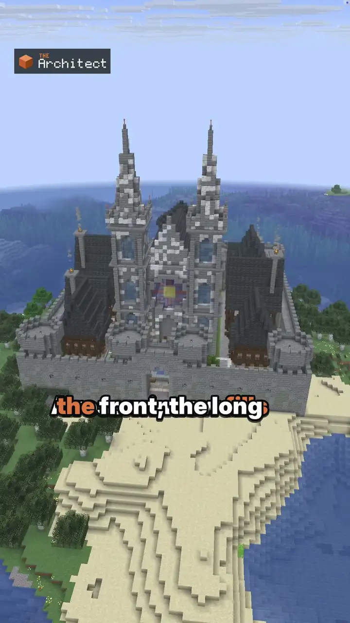 Gothic Cathedral Town, view of the finished build