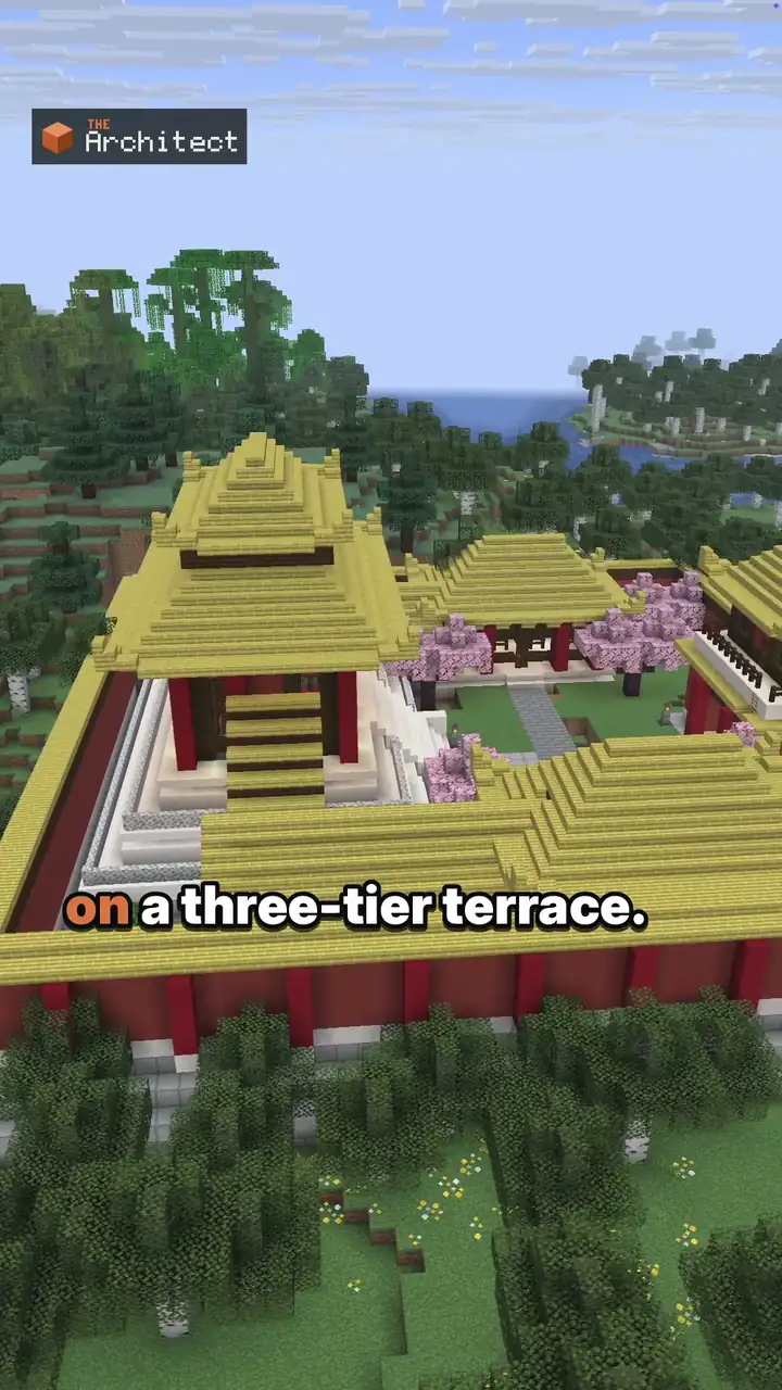 Japanese Imperial Palace, a Minecraft build