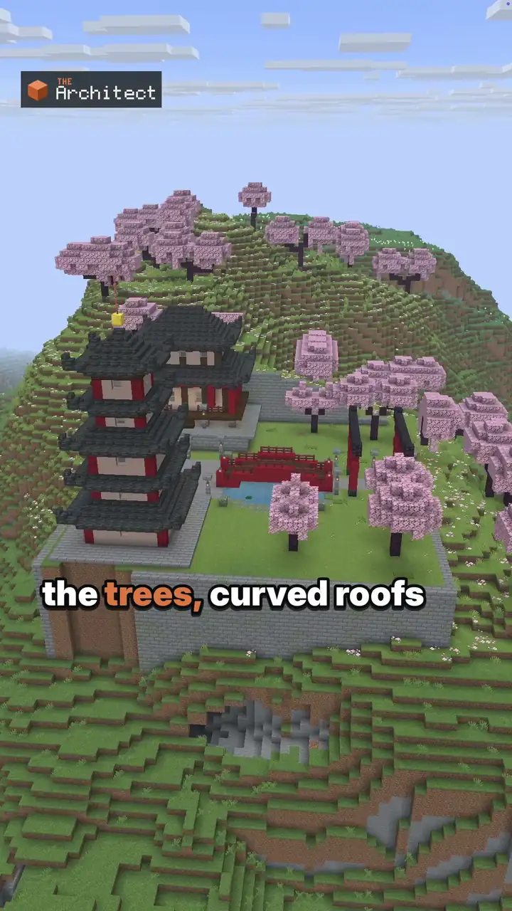 Japanese Temple Garden, view of the finished build