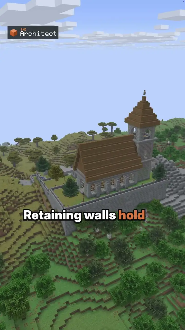 Medieval Cliffside Monastery, view of the finished build