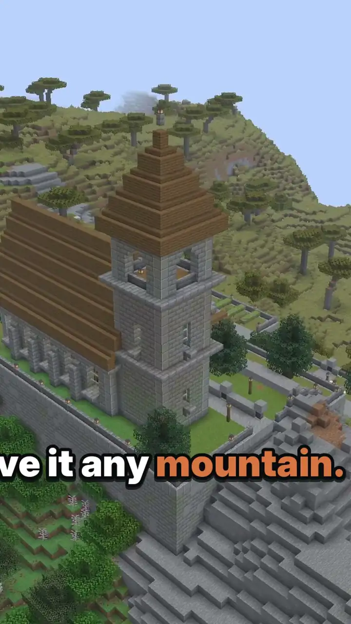 Medieval Cliffside Monastery, close-up