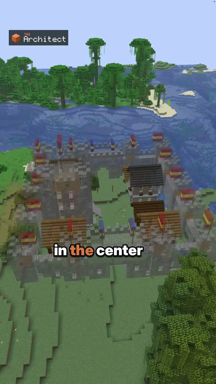 Medieval Walled City, a Minecraft build