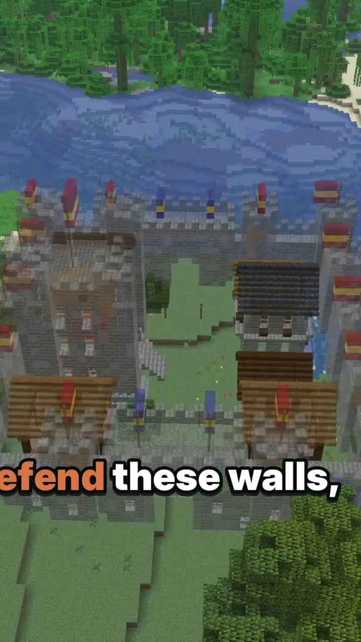 Medieval Walled City, close-up