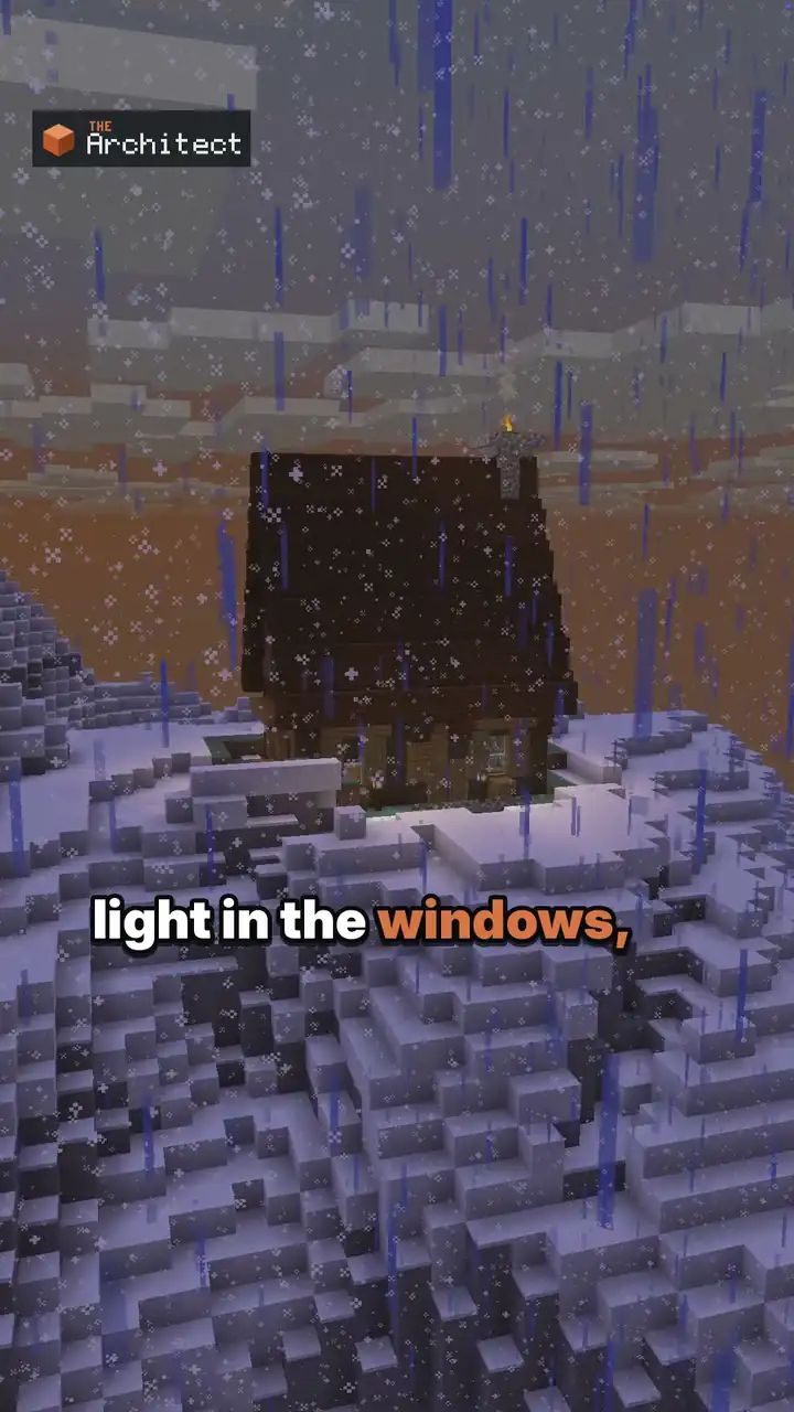 Nordic Snowy Cabin Interior, a Minecraft build