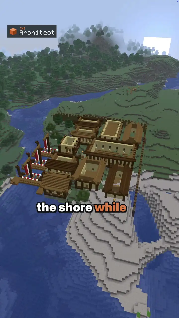 Nordic Viking Harbor, ghost blueprint in the world