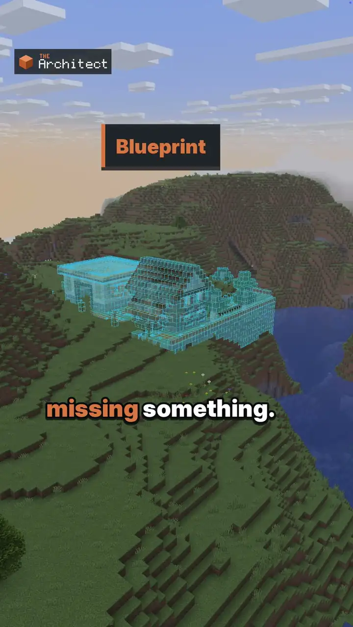 Rustic Horse Ranch, ghost blueprint in the world