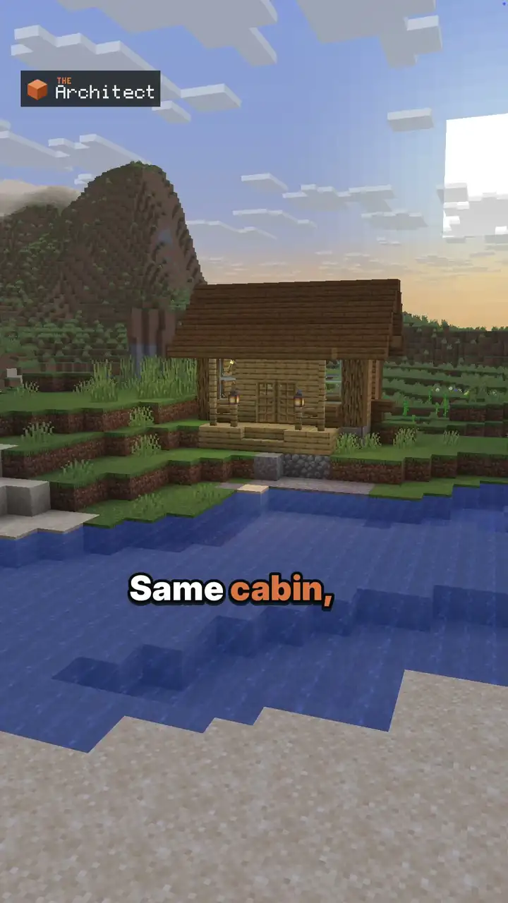 Rustic Shore Cabin Edits, ghost blueprint in the world