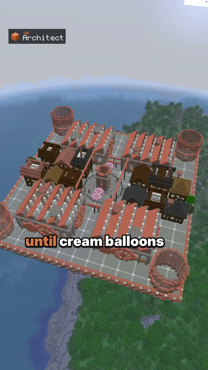 Steampunk Sky Factory, ghost blueprint in the world